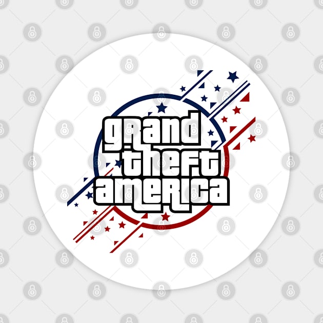 GTA Gift Parody | American Corruption | Grand Theft America Magnet by VISUALUV